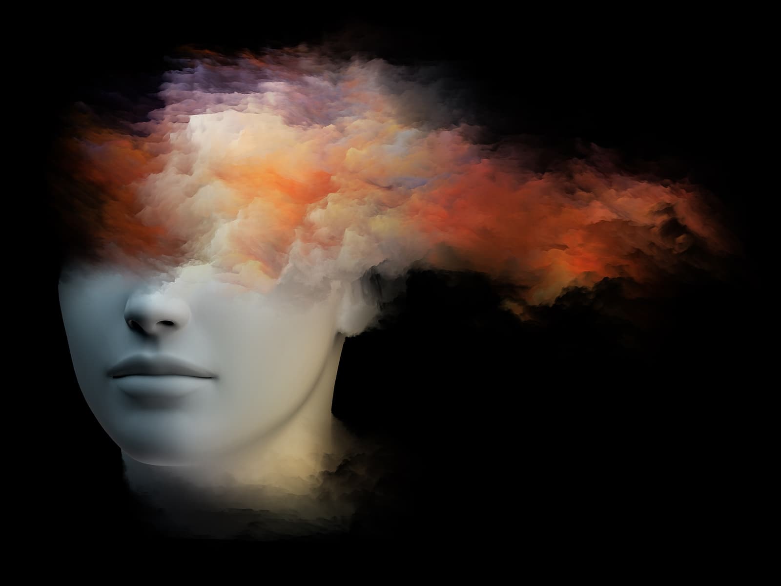 Image of a woman with brain fog