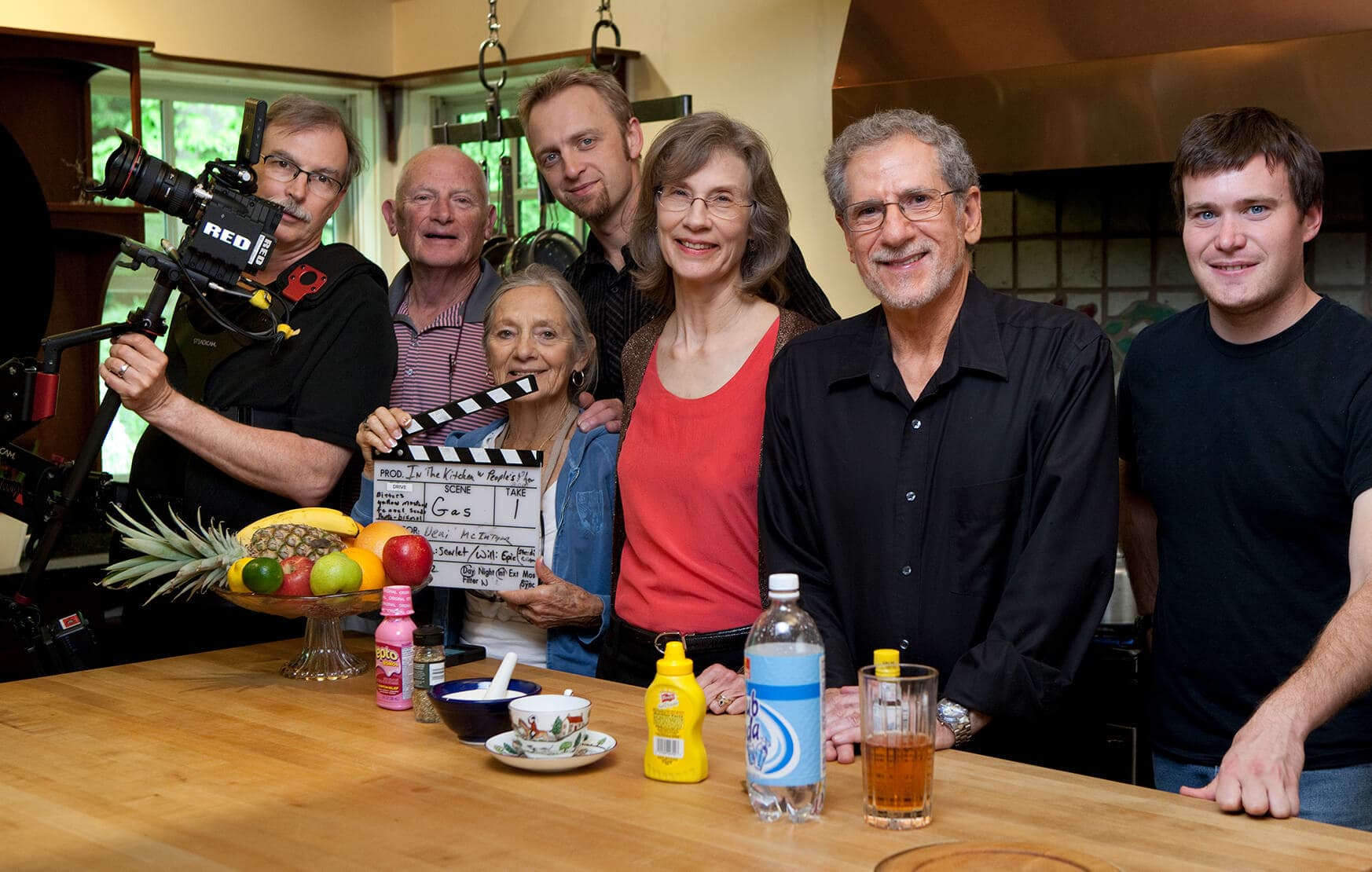 Joe and Terry Graedon with film crew